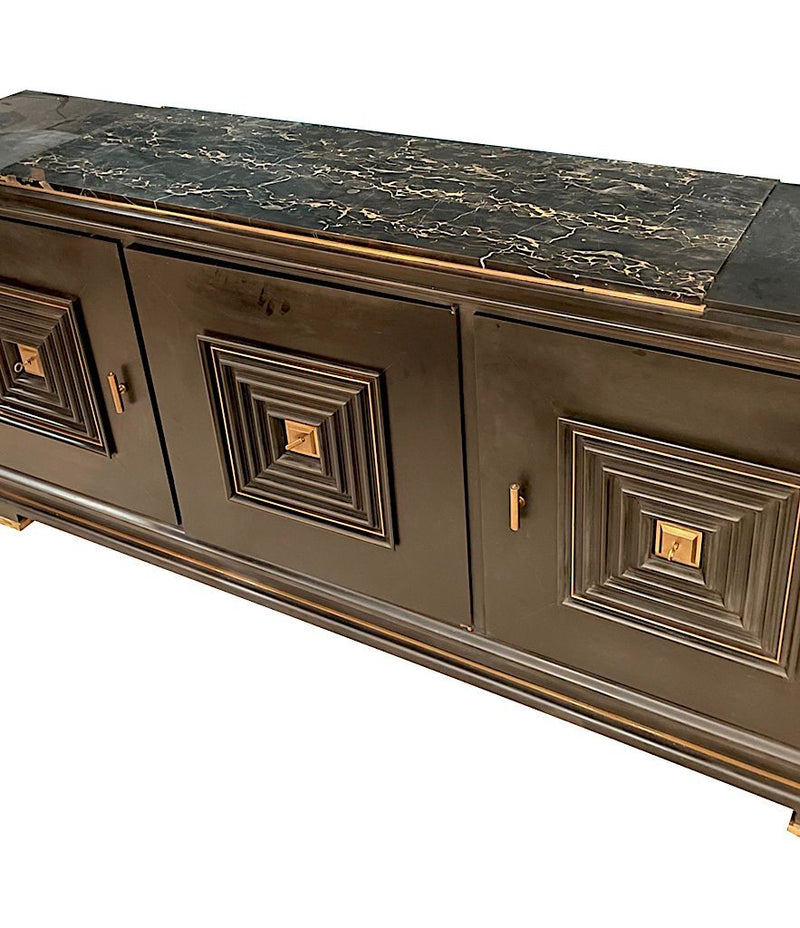 Art Deco Sideboard - black art deco sideboard - Black Sideboard - Maxime Old - Ed Butcher Antiques - Antique Shop London