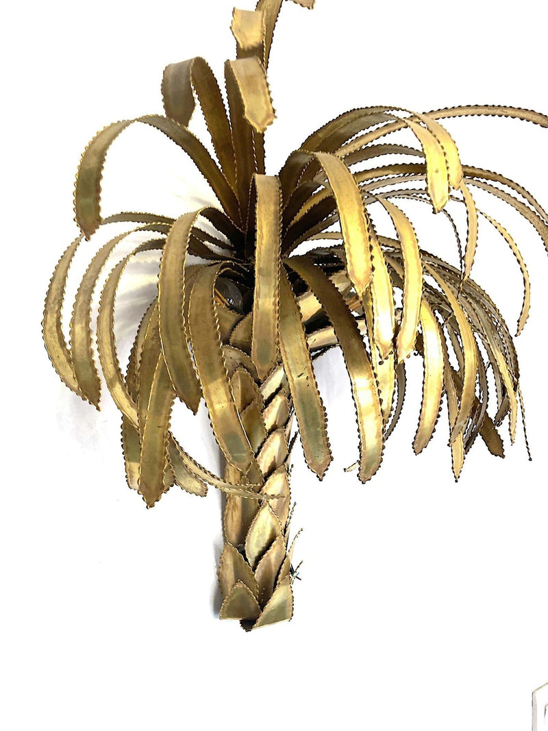 Mid Century Lighting - Maison Jansen - Palm Tree Light - Wall Light - 1970s - Ed Butcher Antique Shop London