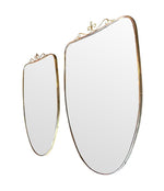 Pair 1960s Italian Shield Mirrors - Mid Century Mirrors - Ed Butcher Antiques