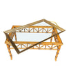 French Faux Bamboo Wooden Tray Table - Mid Century Furniture - Ed Butcher Antiques