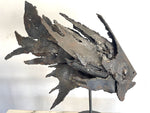 Brutalist Metal Fish Sculpture - Italian - 1970s - Ed Butcher Antique Shop London
