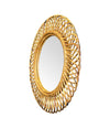 Vintage Mirror original 1970s bamboo mirror