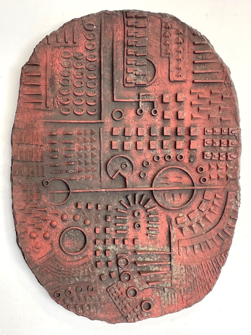 A 1960s original resin bonded wall relief sculpture, by english artist Ron Hitchins