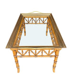 French Faux Bamboo Wooden Tray Table - Mid Century Furniture - Ed Butcher Antiques