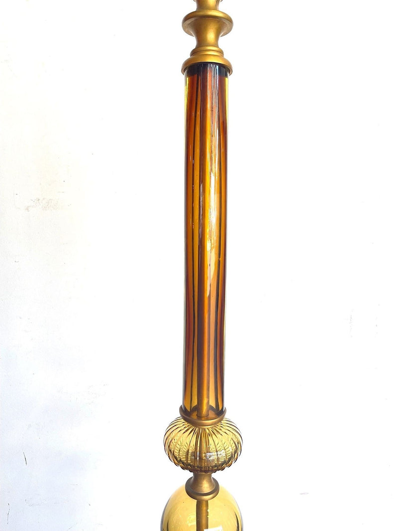 Mid Century Lighting - Murano  Floor Lamp - 1950s - Yellow Glass - Ed Butcher Antique Shop London