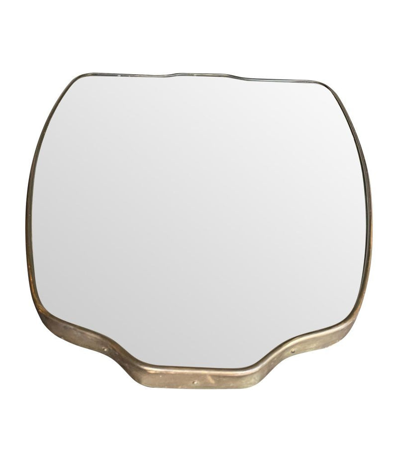 1950s Italian Shield Mirror - Mid Century Mirrors - Ed Butcher Antiques