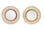 Pair of Bamboo Mirrors by Franco Albini sold by Ed Butcher Antique Shop London