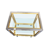 A CHROME AND BRASS BAR CART BY ZEVI