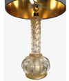 A LOVELY PAIR OF BAROVIER AND TOSO GOLD LEAF MURANO GLASS LAMPS