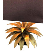 A MAISON JANSEN BRASS PALM TREE TABLE LAMP