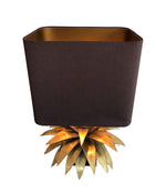 A MAISON JANSEN BRASS PALM TREE TABLE LAMP