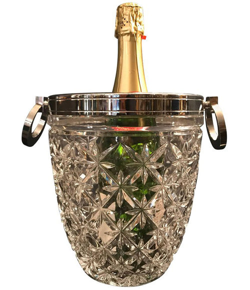 A STUNNING CUT CRYSTAL CHAMPAGNE BUCKET