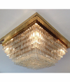 Large Venini Murano crystal chandelier 