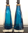 A PAIR OF ORREFORS GLASS LAMPS