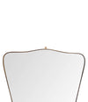 A LARGE FULL LENGTH ORIGNAL ITALIAN SHIELD MIRROR IN THE GIO PONTI STYLE