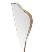 A LARGE FULL LENGTH ORIGNAL ITALIAN SHIELD MIRROR IN THE GIO PONTI STYLE