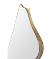 A LARGE FULL LENGTH ORIGNAL ITALIAN SHIELD MIRROR IN THE GIO PONTI STYLE