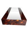 AN ERIC MAVILLE SLIDING COFFEE TABLE WITH HIDDEN BAR