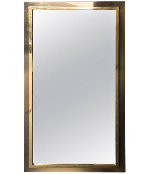 BELGO CHROME BRASS MIRROR