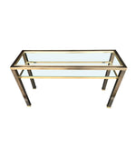 BELGO CHROME CONSOLE TABLE