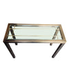 BELGO CHROME GILT METAL CONSOLE