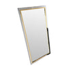 BELGO CHROME MIRROR WITH BRASS AND CHROME FRAME