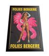 FABULOUS ORIGINAL 1960S LARGE FOLIES BERGERE POSTER BY ARTIST ALAIN GOURDON