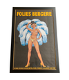 FABULOUS ORIGINAL 1960S LARGE FOLIES BERGERE POSTER BY ARTIST ALAIN GOURDON