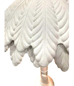FANTASTIC LARGE 1970S ITALIAN WHITE CERAMIC PALM TREE FLOOR LAMP