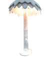 FANTASTIC LARGE 1970S ITALIAN WHITE CERAMIC PALM TREE FLOOR LAMP