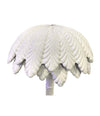 FANTASTIC LARGE 1970S ITALIAN WHITE CERAMIC PALM TREE FLOOR LAMP