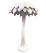 FANTASTIC LARGE 1970S ITALIAN WHITE CERAMIC PALM TREE FLOOR LAMP