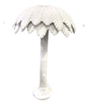 FANTASTIC LARGE 1970S ITALIAN WHITE CERAMIC PALM TREE FLOOR LAMP