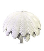 FANTASTIC LARGE 1970S ITALIAN WHITE CERAMIC PALM TREE FLOOR LAMP