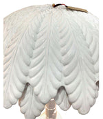 FANTASTIC LARGE 1970S ITALIAN WHITE CERAMIC PALM TREE FLOOR LAMP