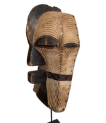 FEMALE SONGYE KIFWEBE HAND CARVED CEREMONIAL MASK