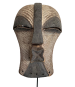 FEMALE SONGYE KIFWEBE HAND CARVED CEREMONIAL MASK