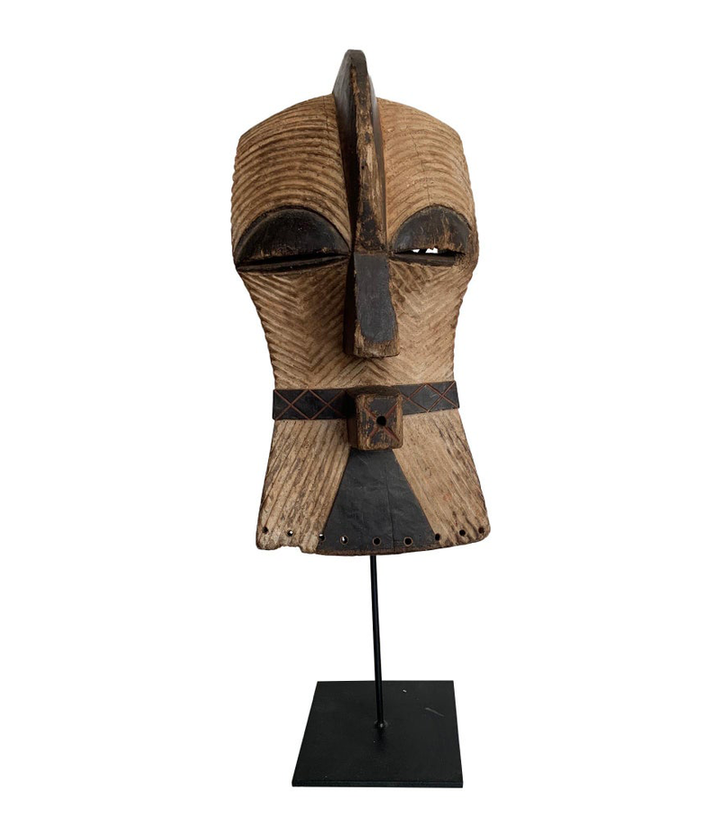 FEMALE SONGYE KIFWEBE HAND CARVED CEREMONIAL MASK