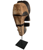 FEMALE SONGYE KIFWEBE HAND CARVED CEREMONIAL MASK