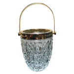 FRENCH FACETED GLASS ICE BUCKET