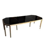 GUY LEFEVRE BRASS EXTENDABLE DINING TABLE FOR MAISON JANSEN