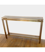 Guy Leferve brass console table 1970s