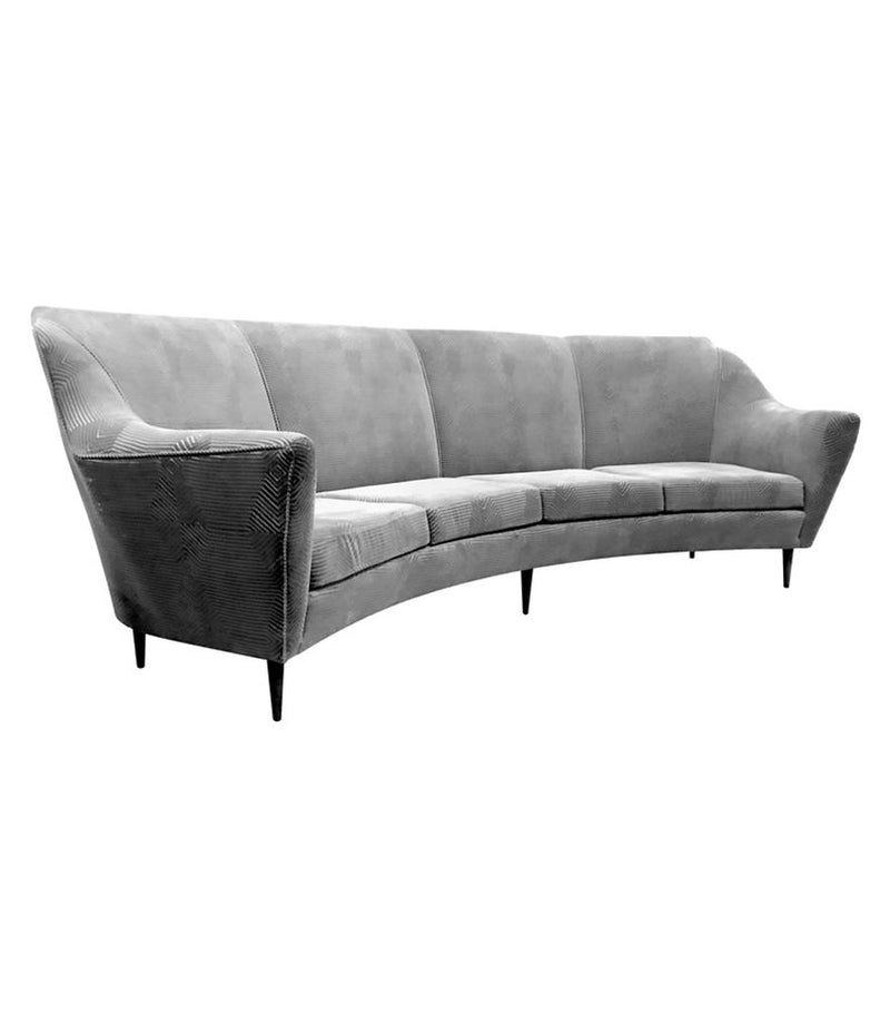 ICO PARISI CURVED FOUR-SEAT SOFA