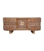 Fabulous Art Deco Limed Oak Three Doored Sideboard by Francisque Chaleyssin - Ed Butcher