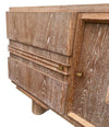 Fabulous Art Deco Limed Oak Three Doored Sideboard by Francisque Chaleyssin - Ed Butcher