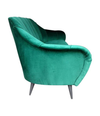 ITALIAN EMERALD GREEN VELVET SOFA\