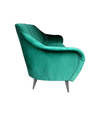 ITALIAN EMERALD GREEN VELVET SOFA