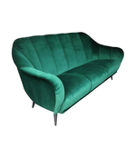 ITALIAN EMERALD GREEN VELVET SOFA