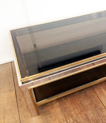 JEAN CHARLES BRASS CHROME COFFEE TABLE