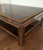 JEAN CHARLES BRASS CHROME COFFEE TABLE